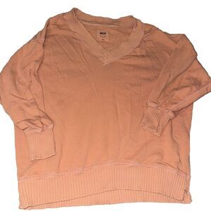Aerie Xsmall Oversized Light Pink Vneck Sweatshirt W1